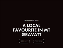 Tablet Screenshot of mountgravatthotel.com.au